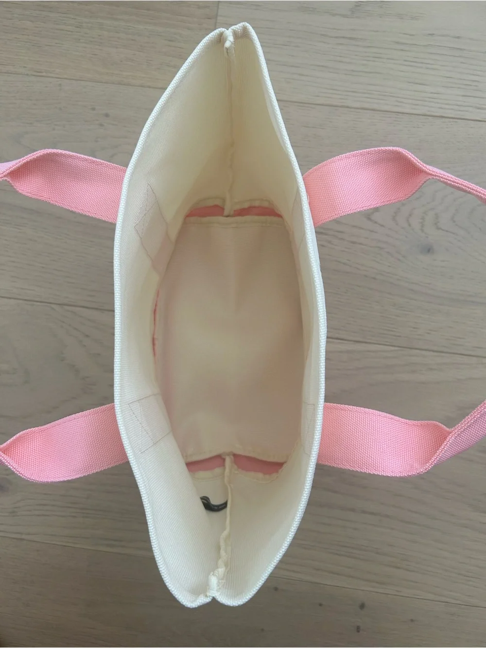Lancôme Pink and Cream Canvas Tote
